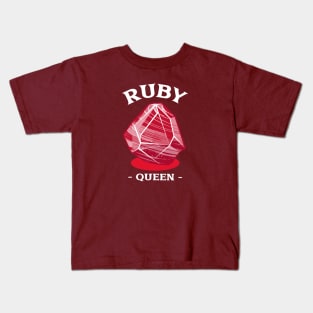 Ruby Queen Gemstone Gem Kids T-Shirt